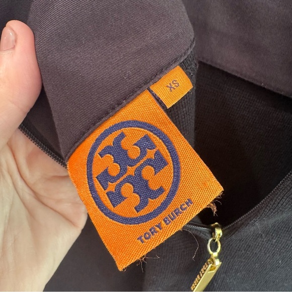 Tory Burch Wool Blend Leather Trimmed Mini Skirt Black Brown XS - Picture 6 of 8